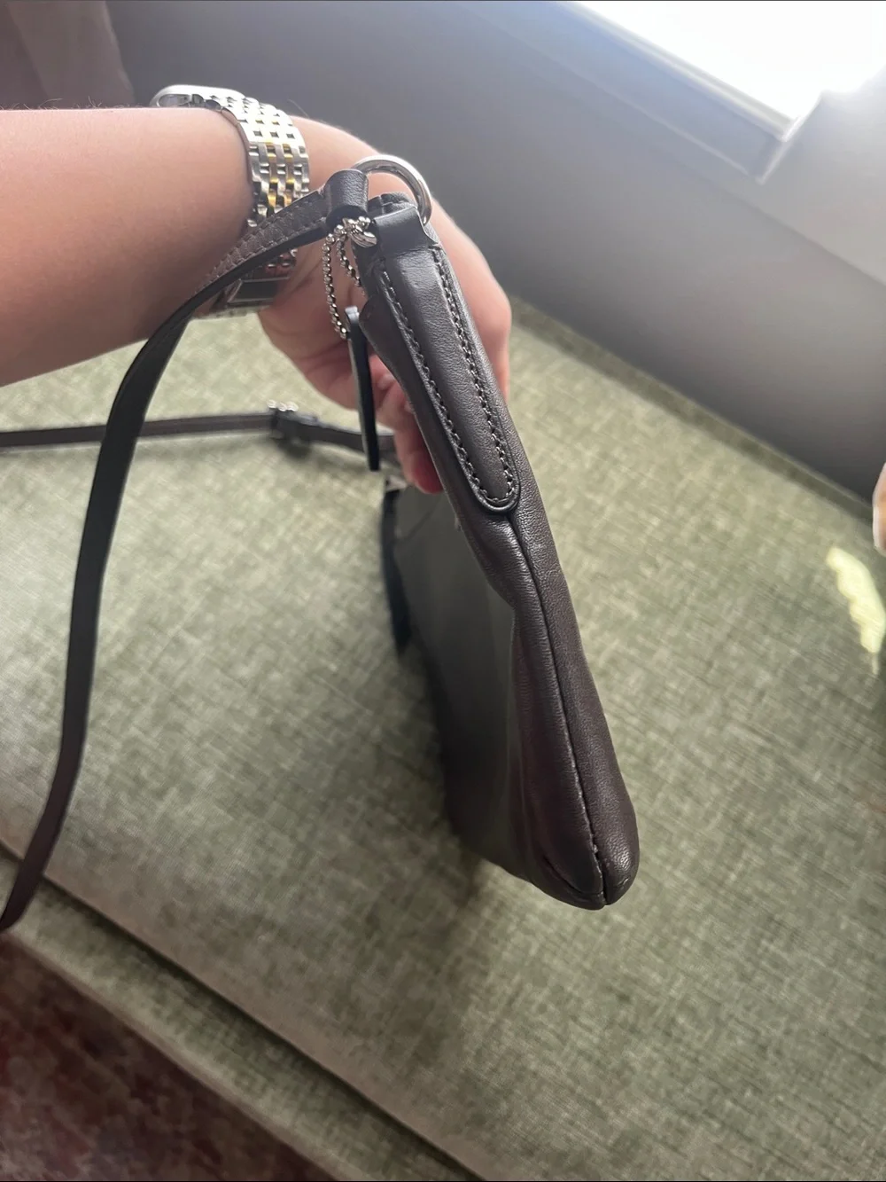 Coach Brown Leather Journal Crossbody - Dark Brown G1480-52638